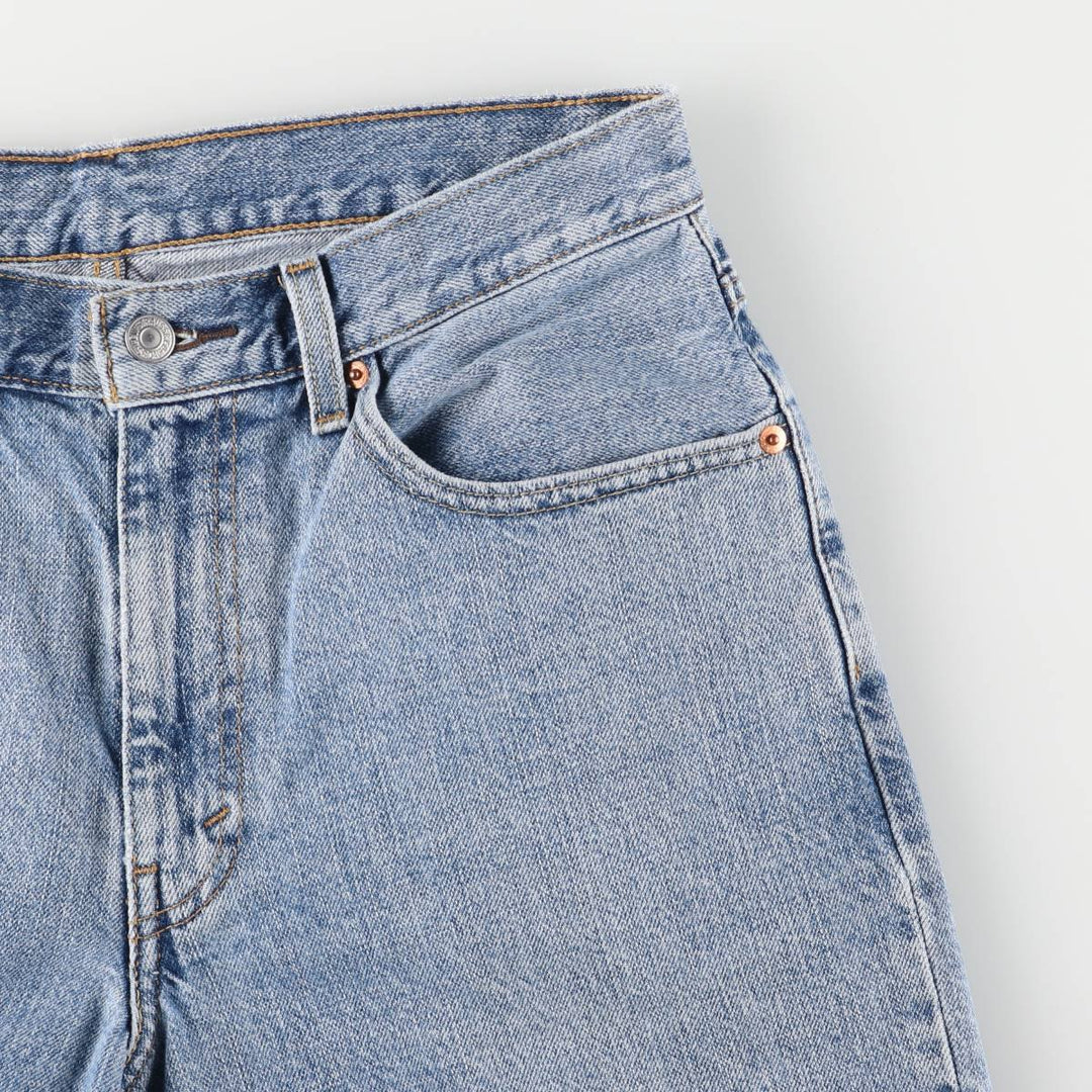 Levi's 550 denim shorts, short pants for men, size W33 cotton blue type Vintage Second Hand
