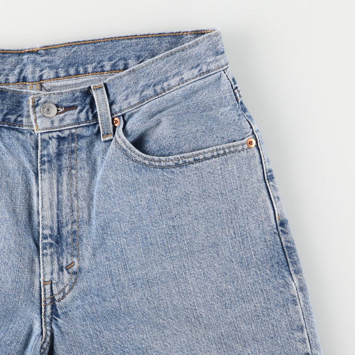 Levi's 550 denim shorts, short pants for men, size W33 cotton blue type Vintage Second Hand
