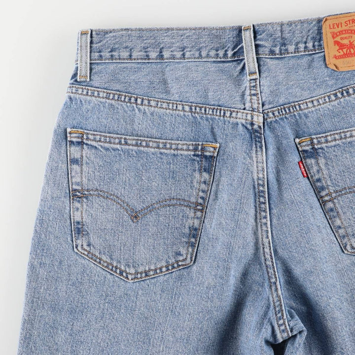 Levi's 550 denim shorts, short pants for men, size W33 cotton blue type Vintage Second Hand