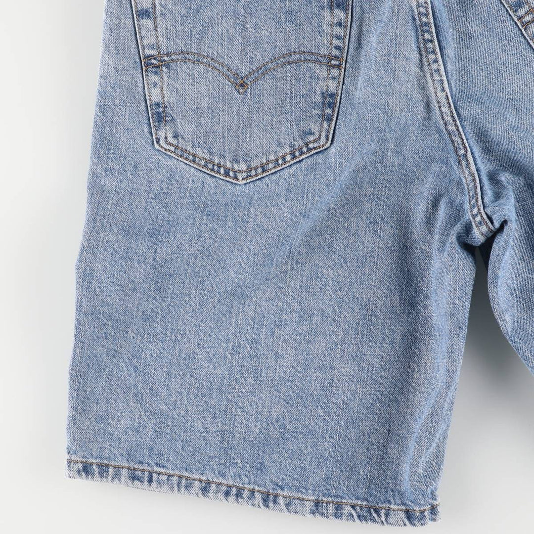 Levi's 550 denim shorts, short pants for men, size W33 cotton blue type Vintage Second Hand