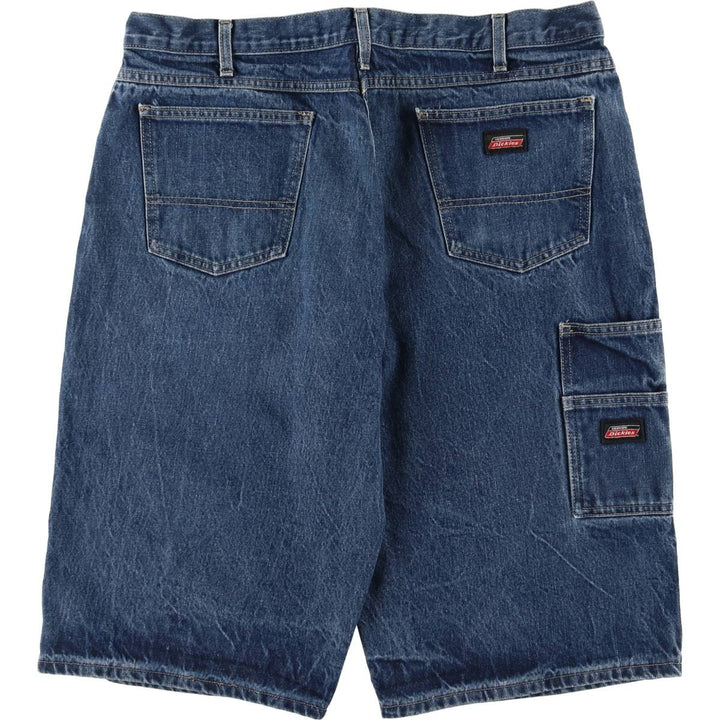 Dickies denim painter shorts, half pants, men's size w37 cotton blue type Vintage Second Hand