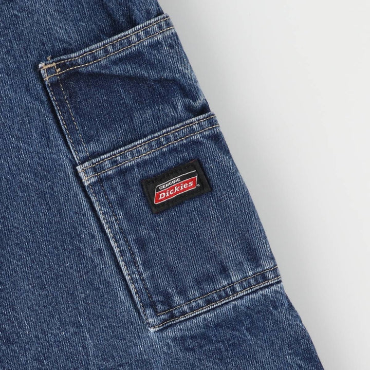 Dickies denim painter shorts, half pants, men's size w37 cotton blue type Vintage Second Hand