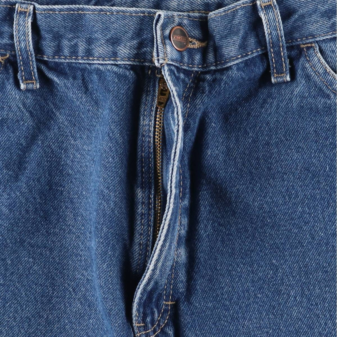 Dickies Relaxed Fit Denim Painter Shorts, Men's, W33 equivalent cotton blue type Vintage Second Hand