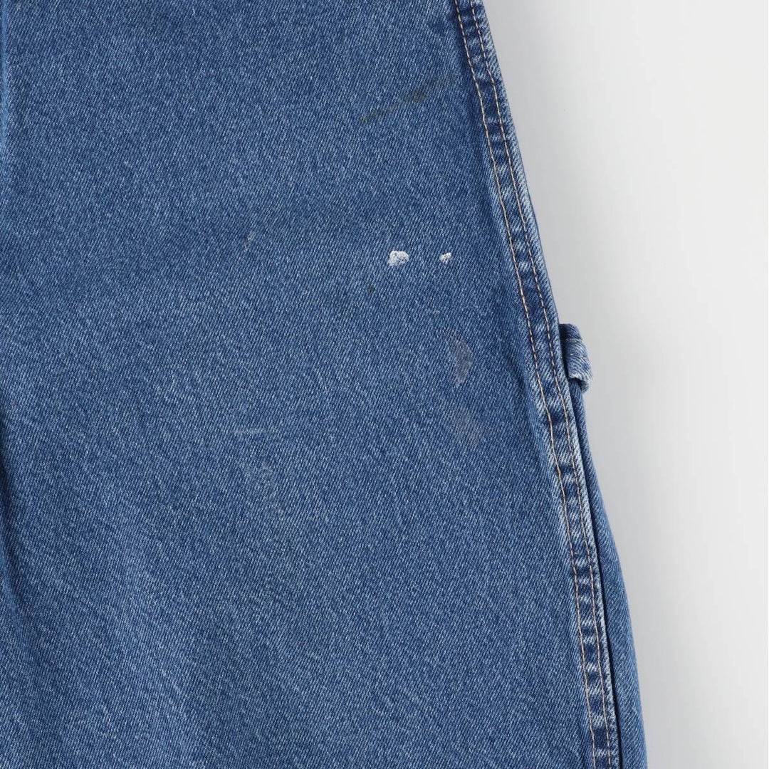 Dickies Relaxed Fit Denim Painter Shorts, Men's, W33 equivalent cotton blue type Vintage Second Hand