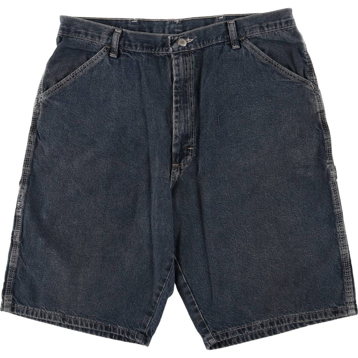 WRG JEAN CO Denim Painter Shorts, Made in USA, Men's, W35 equivalent cotton blue type Vintage Second Hand