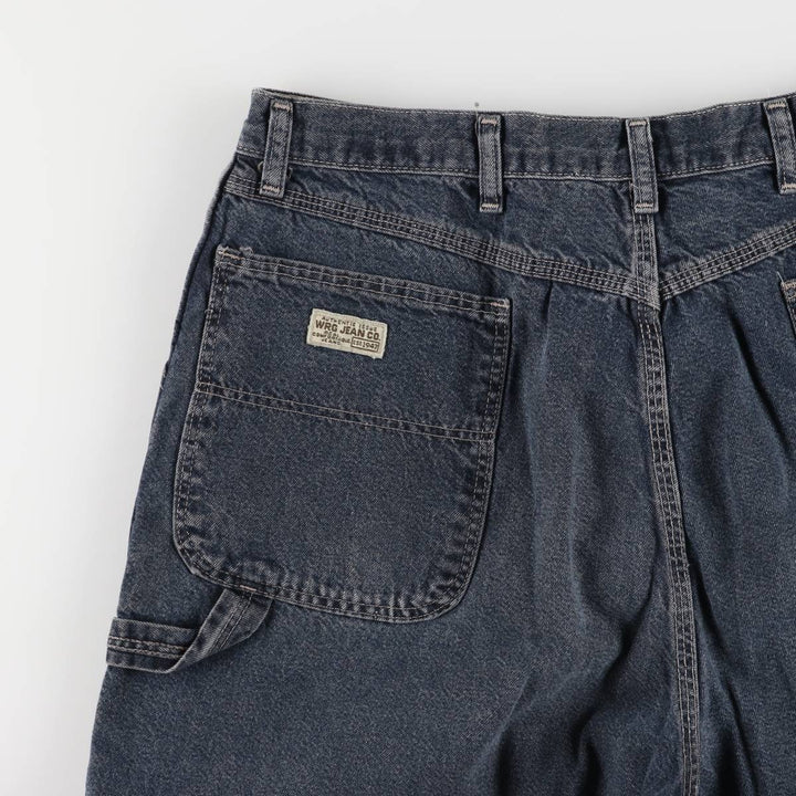 WRG JEAN CO Denim Painter Shorts, Made in USA, Men's, W35 equivalent cotton blue type Vintage Second Hand