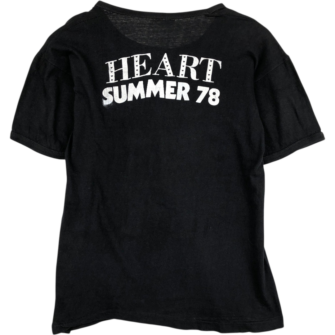 80'S BENTLEY HEART Band T-shirt, Women's Size L (approx.), Vintage cotton black type Vintage Second Hand