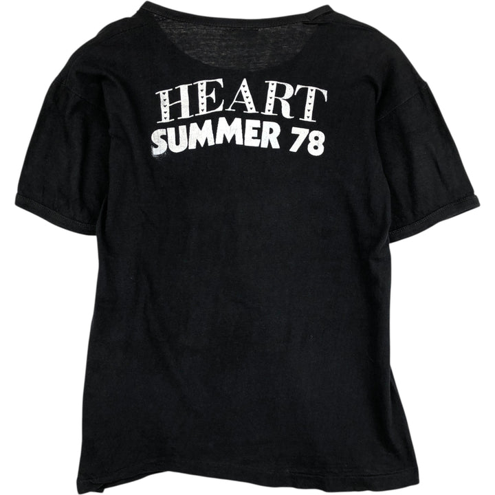 80'S BENTLEY HEART Band T-shirt, Women's Size L (approx.), Vintage cotton black type Vintage Second Hand