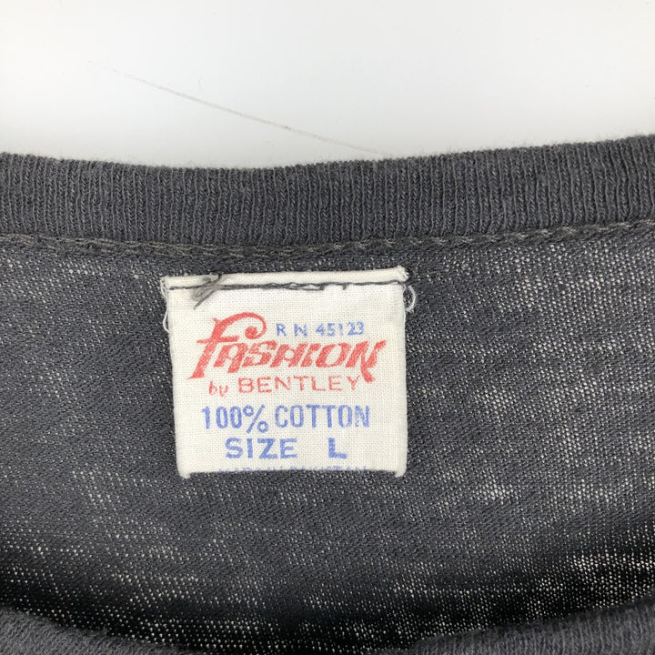 80'S BENTLEY HEART Band T-shirt, Women's Size L (approx.), Vintage cotton black type Vintage Second Hand