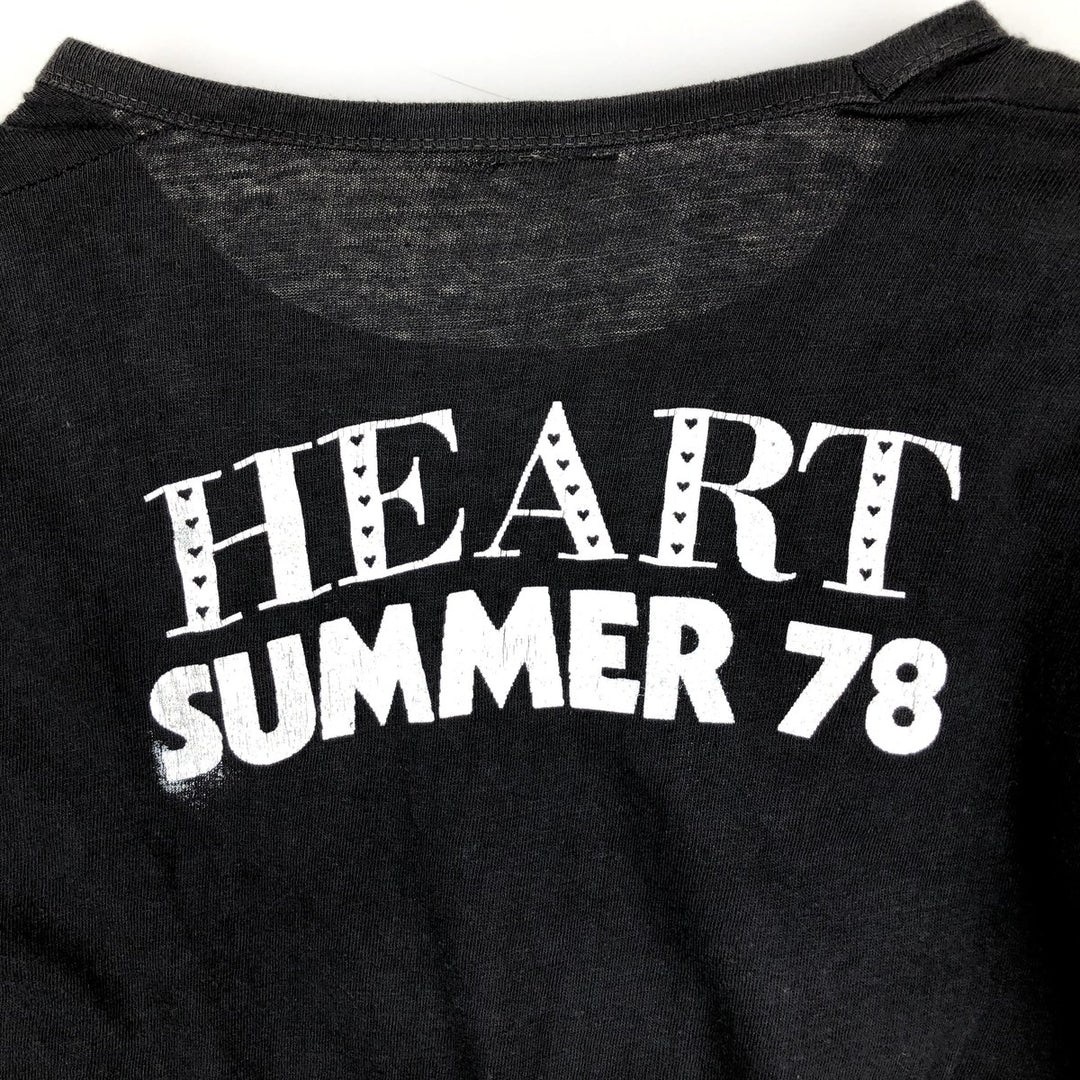 80'S BENTLEY HEART Band T-shirt, Women's Size L (approx.), Vintage cotton black type Vintage Second Hand