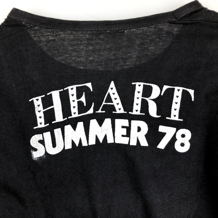 80'S BENTLEY HEART Band T-shirt, Women's Size L (approx.), Vintage cotton black type Vintage Second Hand