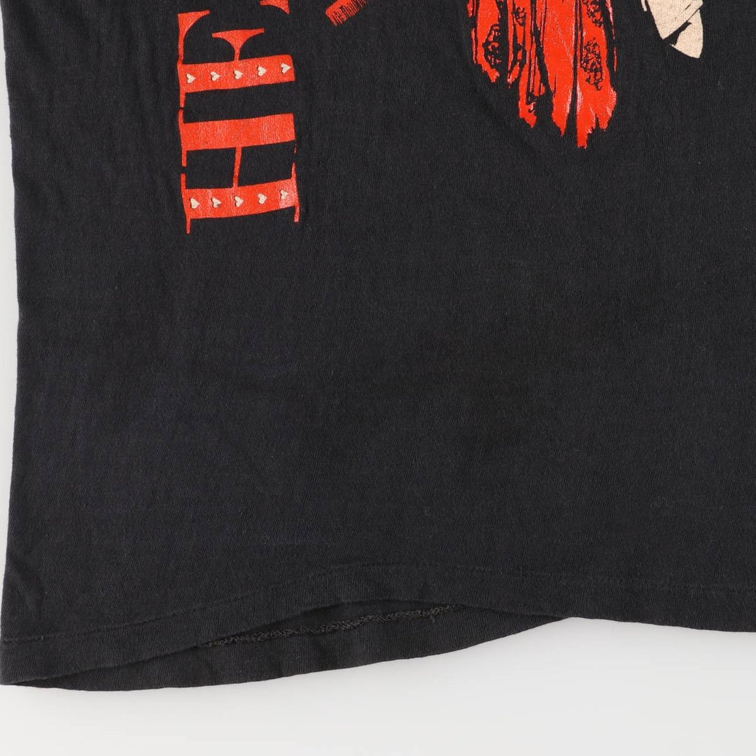 80'S BENTLEY HEART Band T-shirt, Women's Size L (approx.), Vintage cotton black type Vintage Second Hand