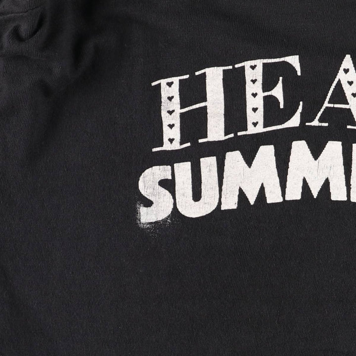 80'S BENTLEY HEART Band T-shirt, Women's Size L (approx.), Vintage cotton black type Vintage Second Hand