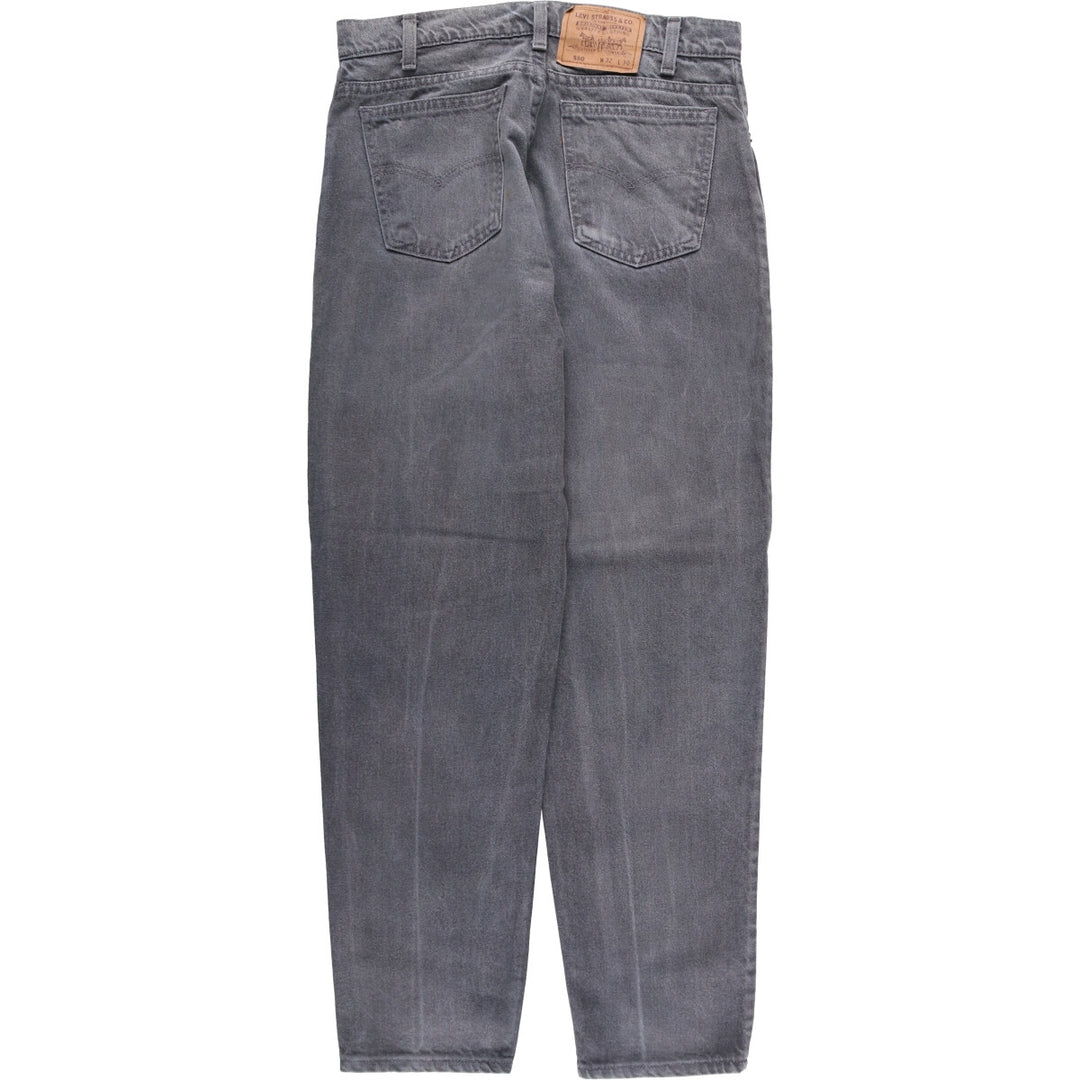90'S Levi's 40550-0262 Tapered Denim Pants, Made in USA, Men's, Size W31, Vintage cotton gray type Vintage Second Hand