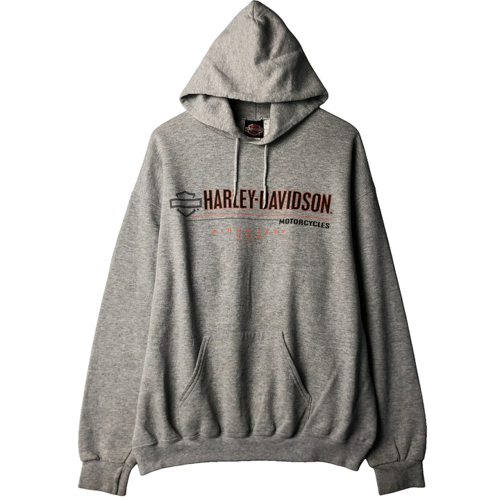 Harley-Davidson Sweatshirt Pullover Hoodie Men's XL cotton gray type Vintage Second Hand