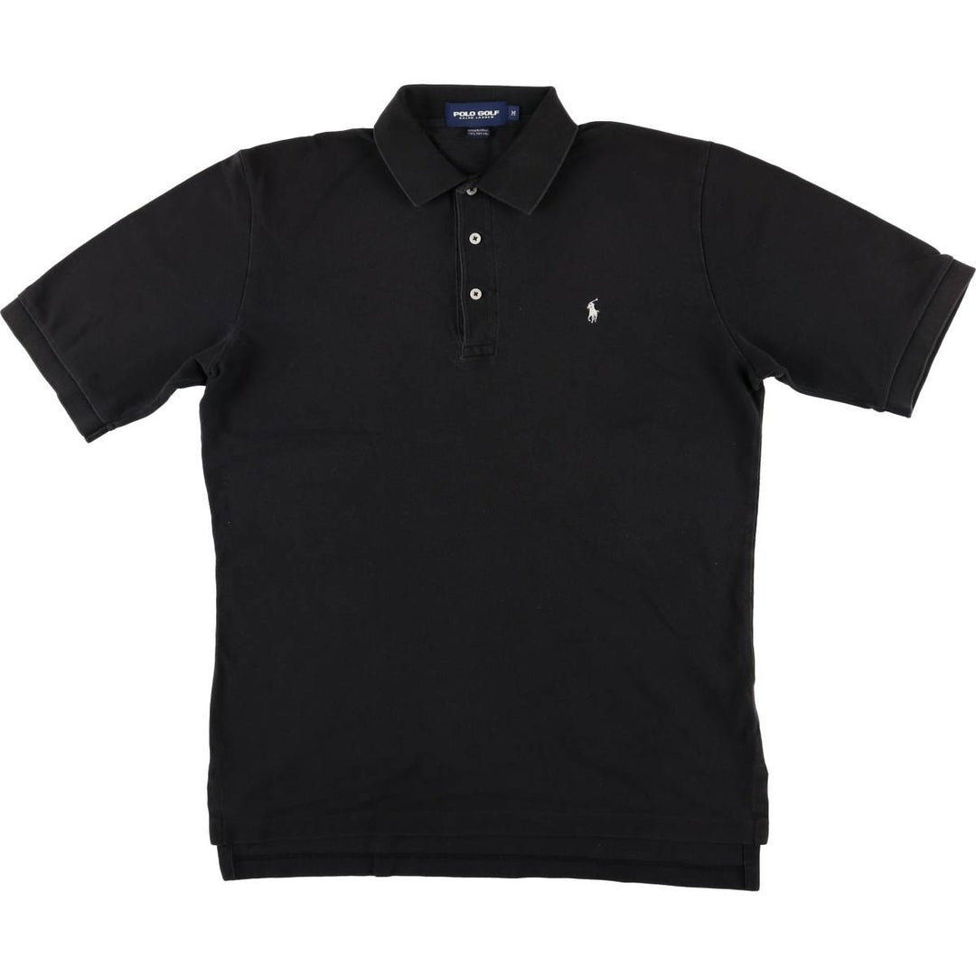 Ralph Lauren POLO GOLF Short Sleeve Polo Shirt Men's M cotton black type Vintage Second Hand