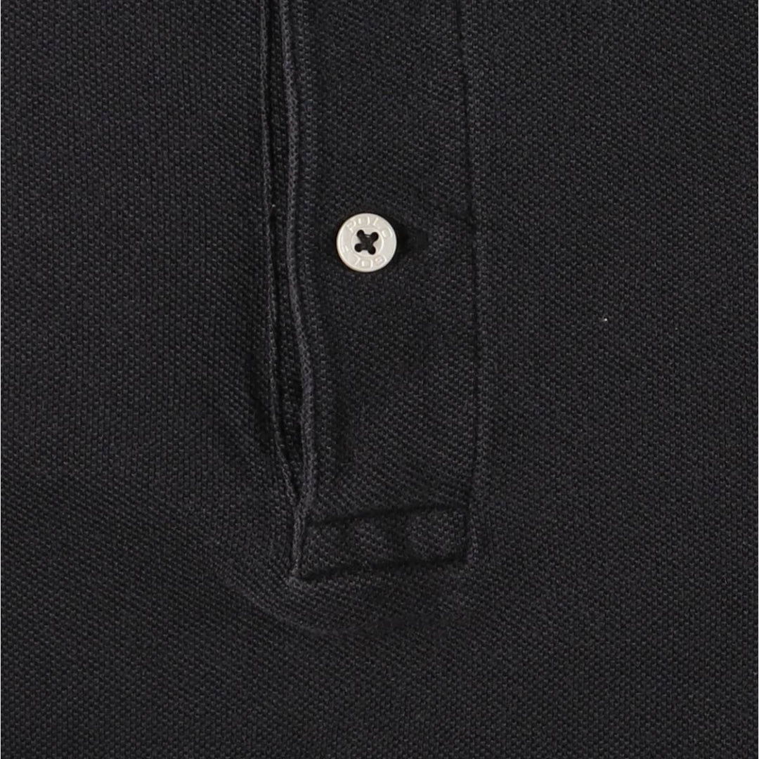 Ralph Lauren POLO GOLF Short Sleeve Polo Shirt Men's M cotton black type Vintage Second Hand