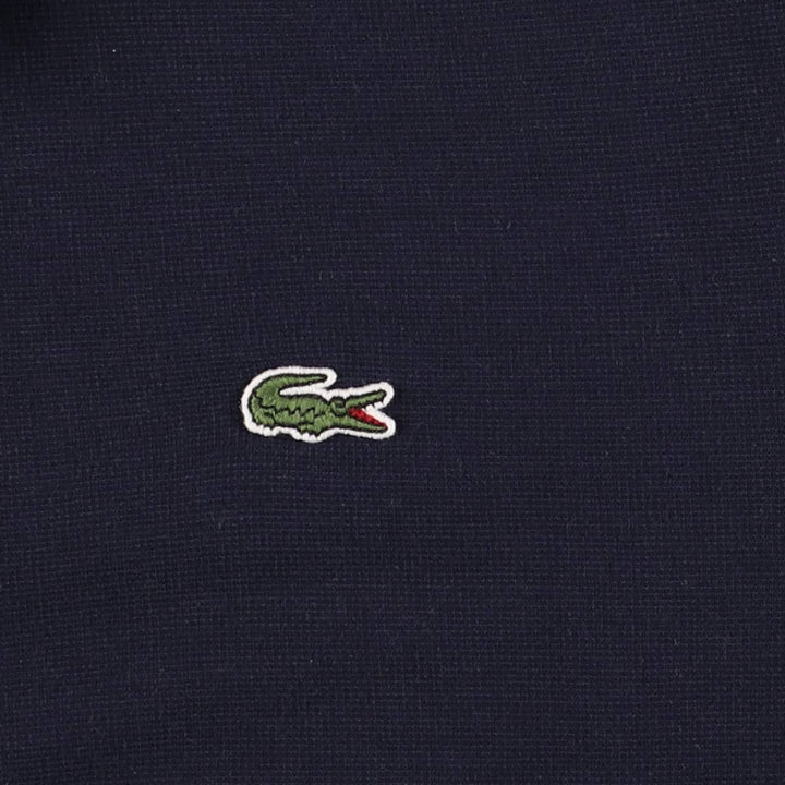 Lacoste SLIM FIT Long-Sleeve Polo Shirt, Size 6 (Men's XL equivalent) cotton navy blue type Vintage Second Hand