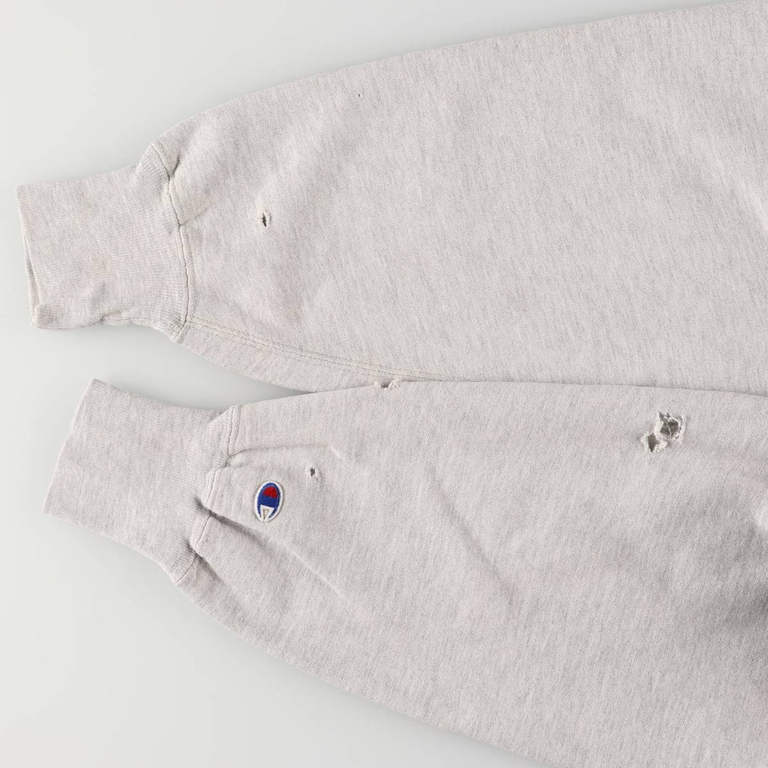 Vintage 90'S Champion Reverse Weave College Sweatshirt with Embroidered Tag, Made in USA, Men's XXL cotton gray type Vintage Second Hand