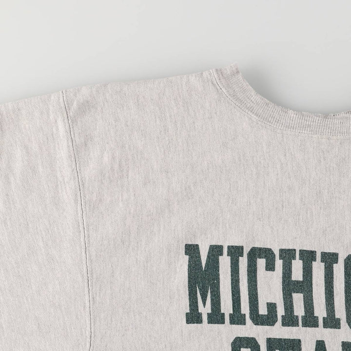 Vintage 90'S Champion Reverse Weave College Sweatshirt with Embroidered Tag, Made in USA, Men's XXL cotton gray type Vintage Second Hand