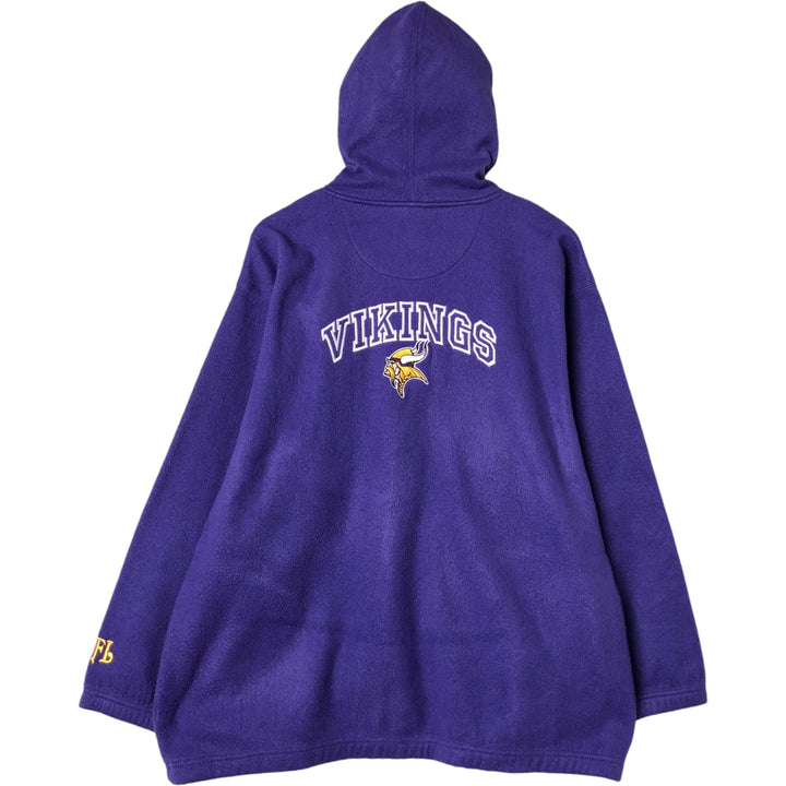 NFL Minnesota Vikings Back Logo Fleece Full-Zip Hoodie, Men's Size L unclear purple type Vintage Second Hand