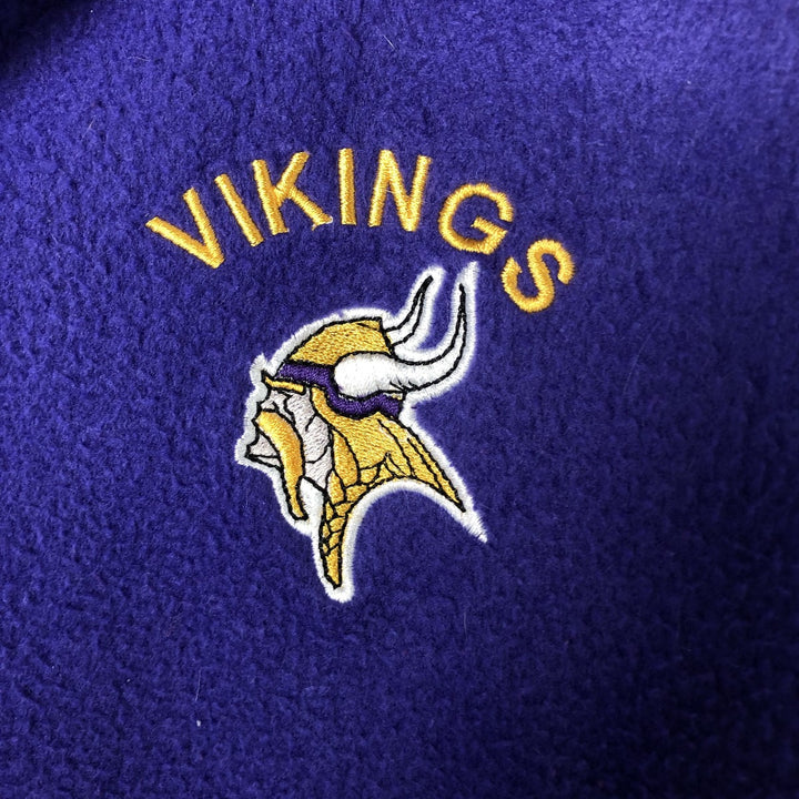 NFL Minnesota Vikings Back Logo Fleece Full-Zip Hoodie, Men's Size L unclear purple type Vintage Second Hand