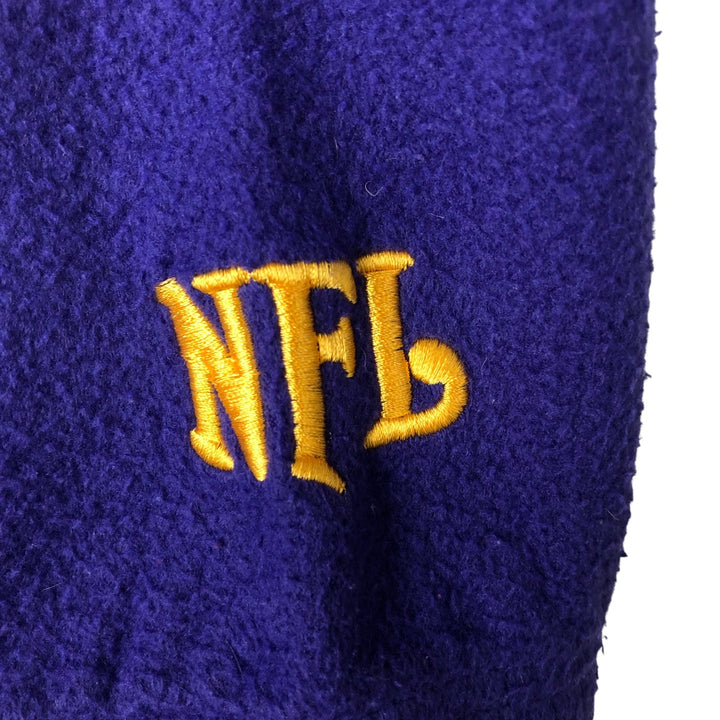 NFL Minnesota Vikings Back Logo Fleece Full-Zip Hoodie, Men's Size L unclear purple type Vintage Second Hand