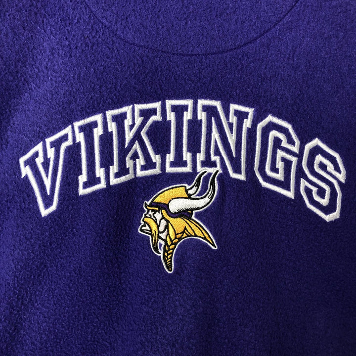 NFL Minnesota Vikings Back Logo Fleece Full-Zip Hoodie, Men's Size L unclear purple type Vintage Second Hand