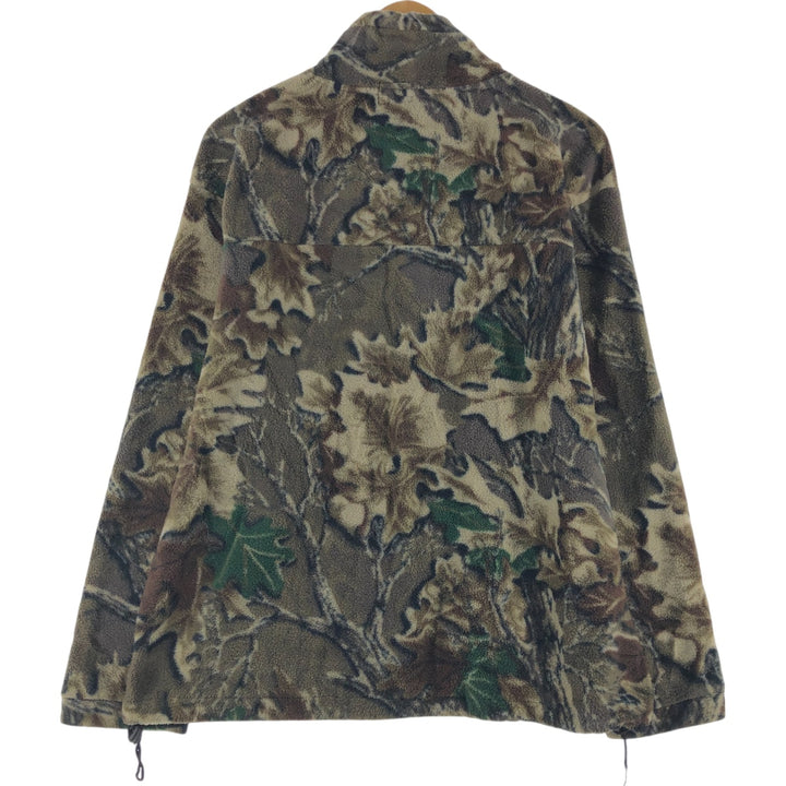 SPECIAL FORCES Camouflage Pattern Realtree Camo Fleece Jacket, Men's Size L polyester Khaki type Vintage Second Hand