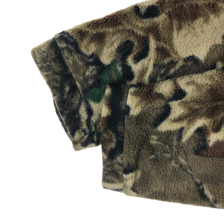 SPECIAL FORCES Camouflage Pattern Realtree Camo Fleece Jacket, Men's Size L polyester Khaki type Vintage Second Hand