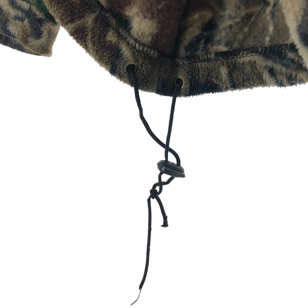SPECIAL FORCES Camouflage Pattern Realtree Camo Fleece Jacket, Men's Size L polyester Khaki type Vintage Second Hand