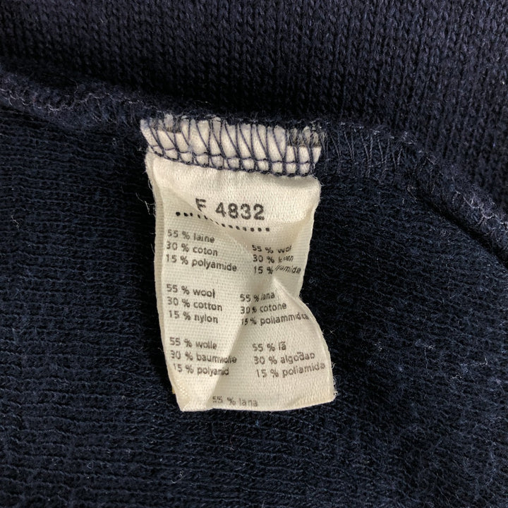 Lacoste fleece jacket, size 4, men's size M wool navy blue type Vintage Second Hand