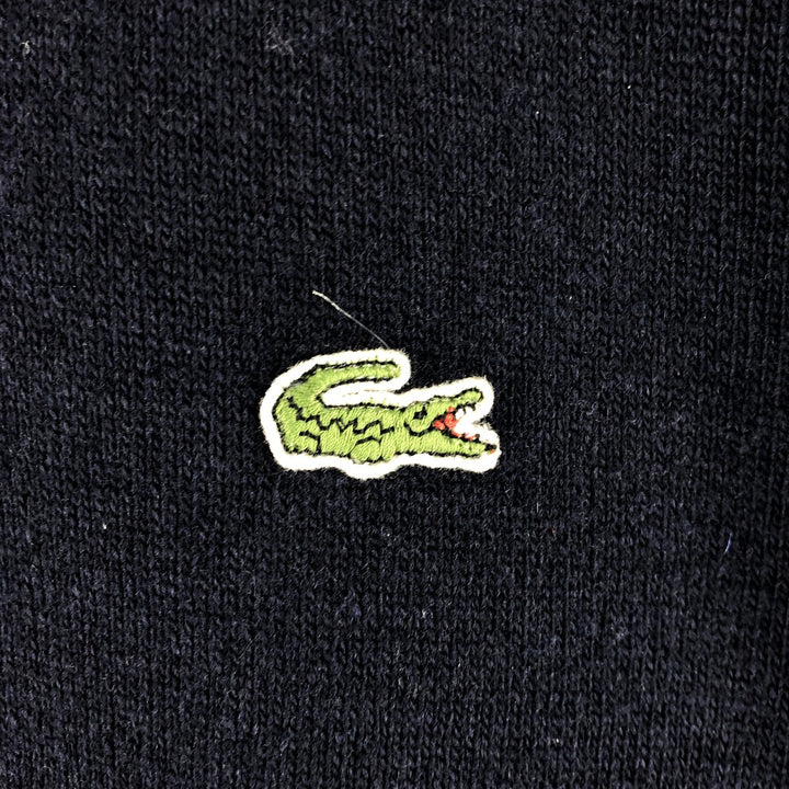 Lacoste fleece jacket, size 4, men's size M wool navy blue type Vintage Second Hand