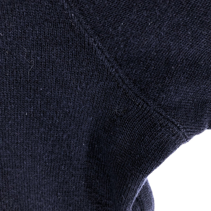 Lacoste fleece jacket, size 4, men's size M wool navy blue type Vintage Second Hand