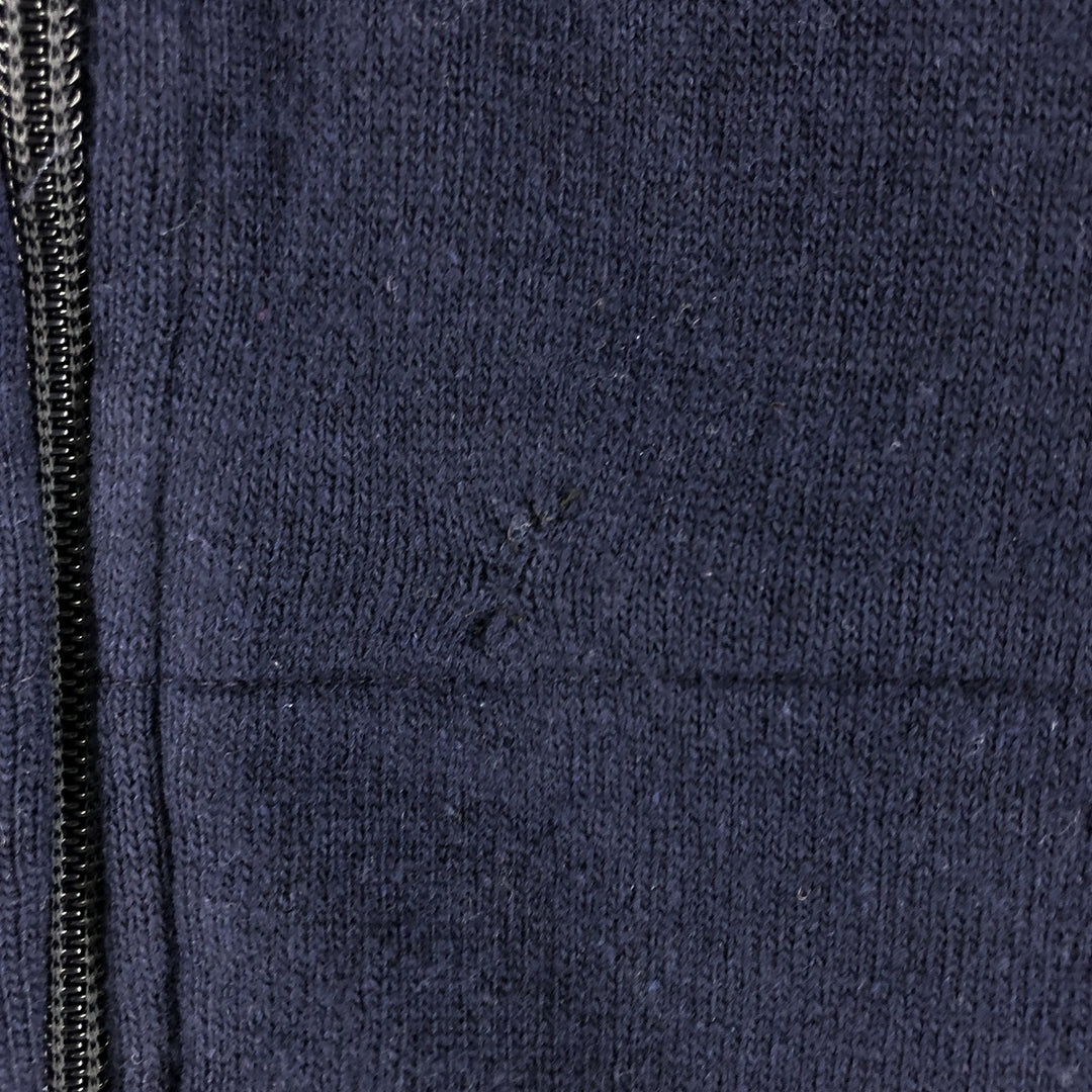 Lacoste fleece jacket, size 4, men's size M wool navy blue type Vintage Second Hand