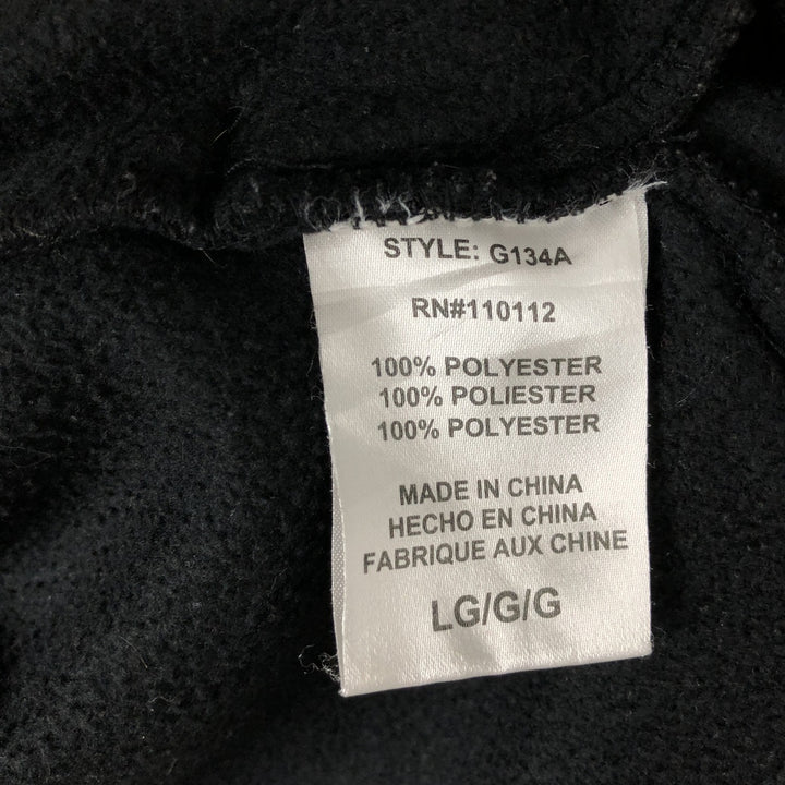 2000s~ Reebok NFL New York Jets Half-Zip Fleece Pullover, Men's Size L polyester black type Vintage Second Hand