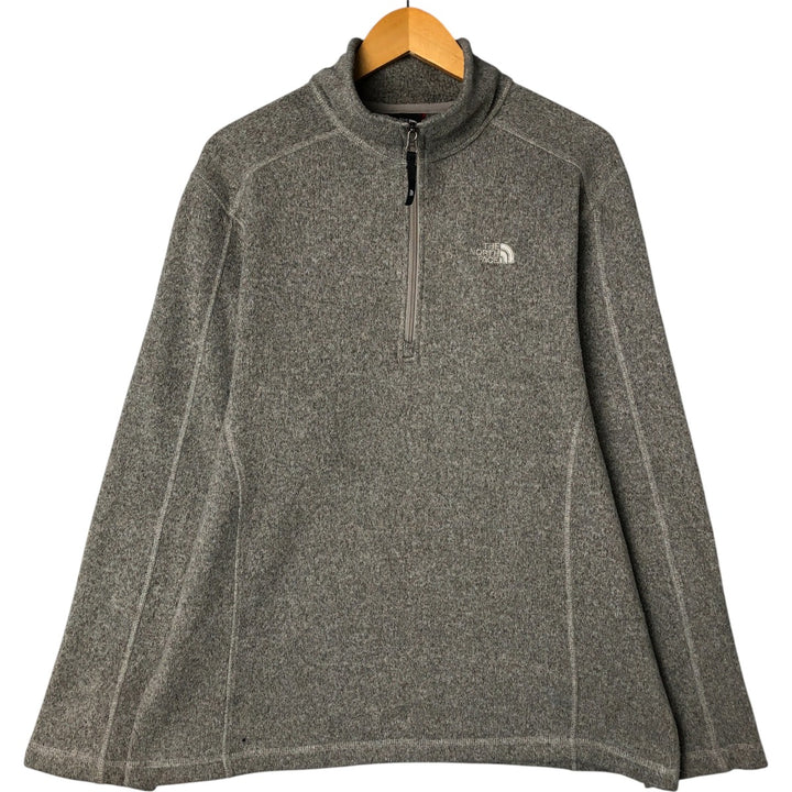 The North Face Half-Zip Fleece Pullover, Men's Size L polyester gray type Vintage Second Hand