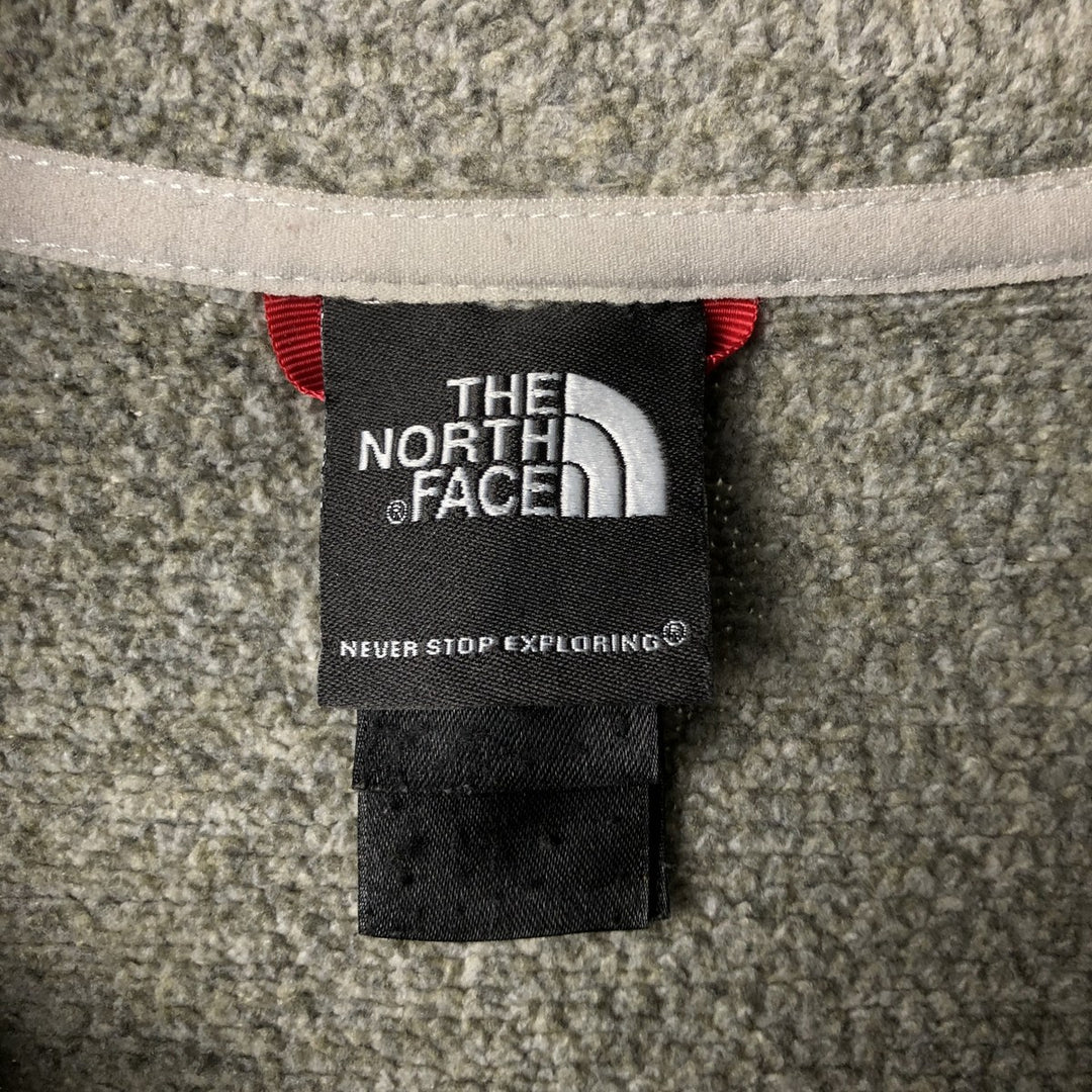The North Face Half-Zip Fleece Pullover, Men's Size L polyester gray type Vintage Second Hand