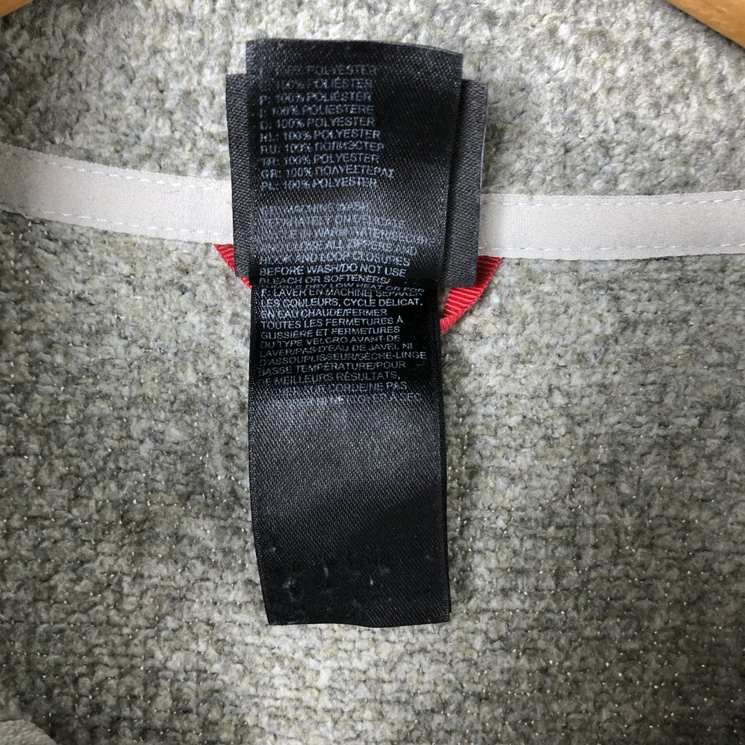 The North Face Half-Zip Fleece Pullover, Men's Size L polyester gray type Vintage Second Hand