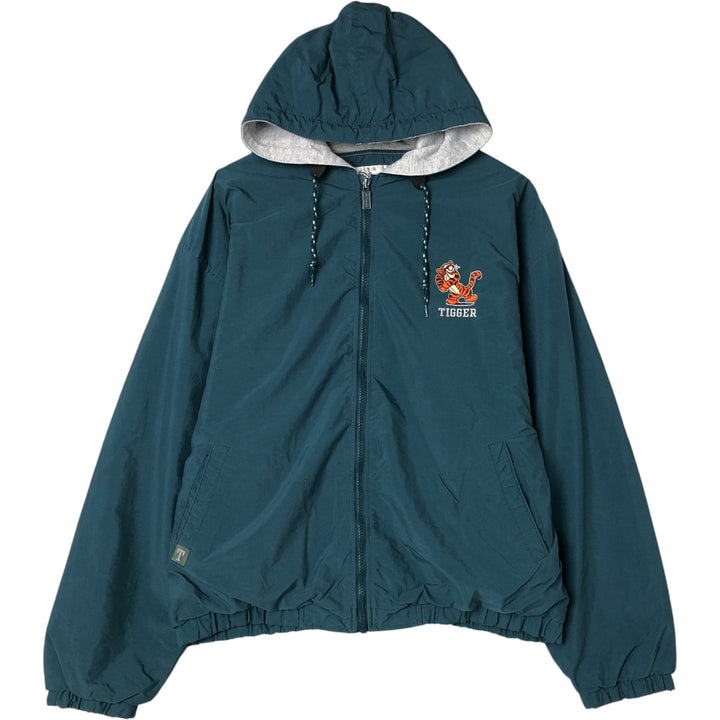 90'S Disney Store THE Disney STORE POOH Winnie the Pooh Tigger Nylon Parka, Men's Size L, Vintage Nylon Khaki type Vintage Second Hand