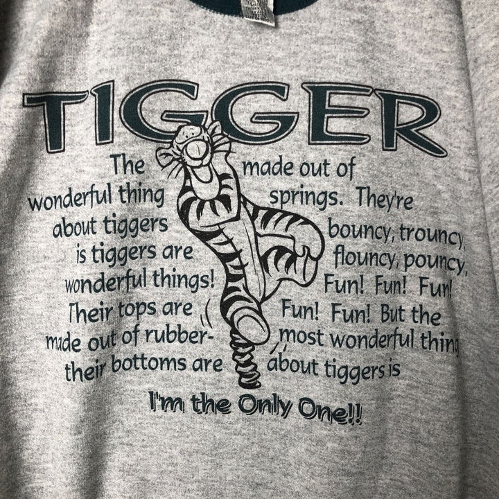 90'S Disney Store THE Disney STORE POOH Winnie the Pooh Tigger Nylon Parka, Men's Size L, Vintage Nylon Khaki type Vintage Second Hand