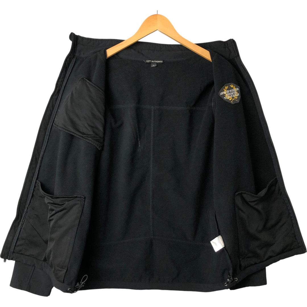 Port Authority Windbreaker, Men's Size L polyester black type Vintage Second Hand