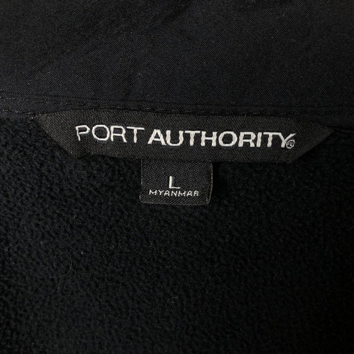 Port Authority Windbreaker, Men's Size L polyester black type Vintage Second Hand