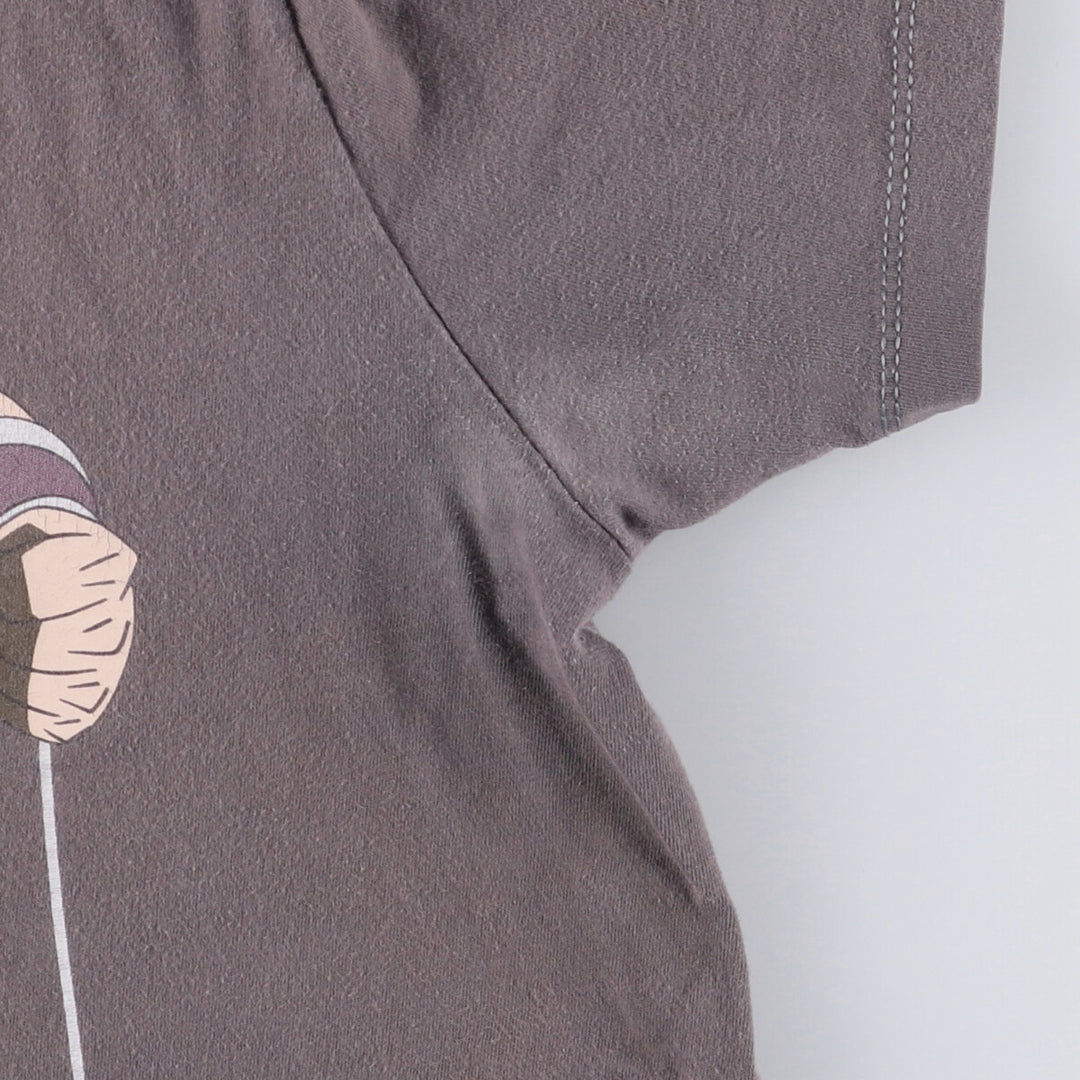 DRAGONBALL Super Broly Anime Character Print T-Shirt Men's M size cotton Charcoal Vintage Second Hand