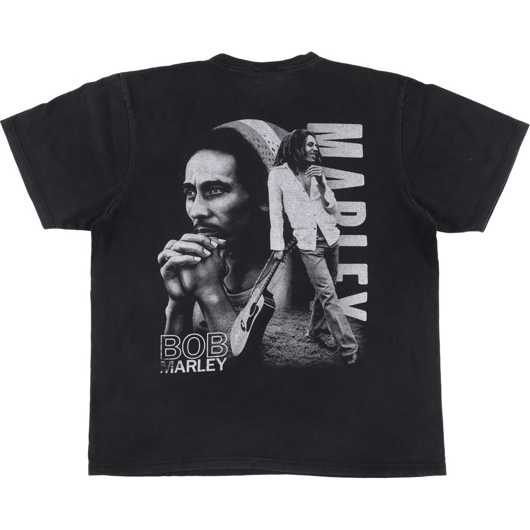 HOT EAGLE BOB MARLEY Bob Marley Band T-shirt Band T Men's L size cotton black type Vintage Second Hand