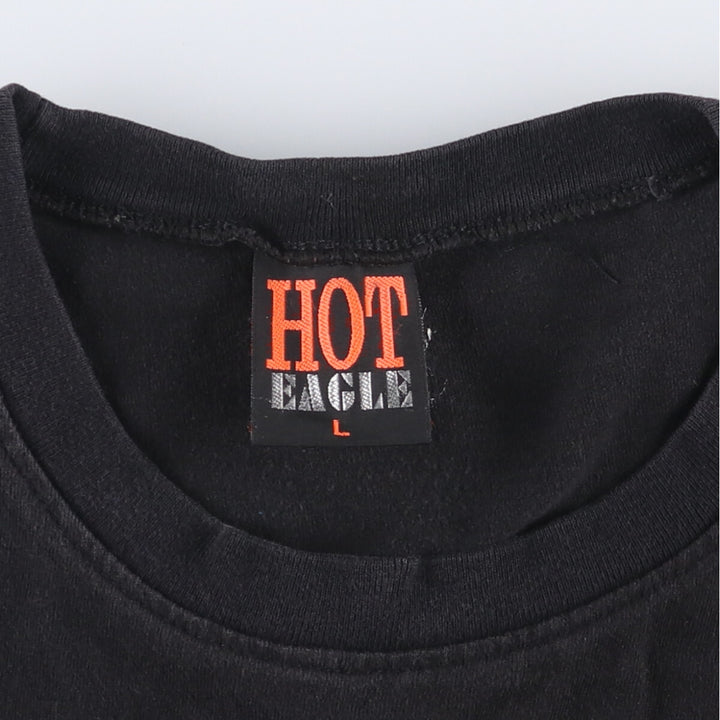 HOT EAGLE BOB MARLEY Bob Marley Band T-shirt Band T Men's L size cotton black type Vintage Second Hand