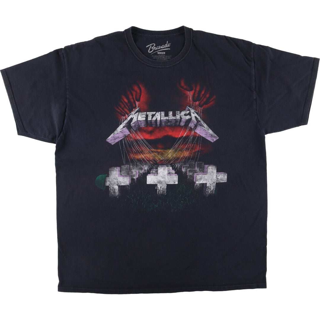 Bravado METALLICA Metallica Band T-Shirt Band Tee Men's XL cotton black type Vintage Second Hand