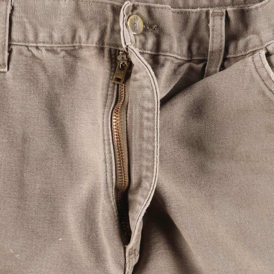 00'S Carhartt Dungaree Fit Duck Painter Pants Men's W32 equivalent cotton Beige type Vintage Second Hand