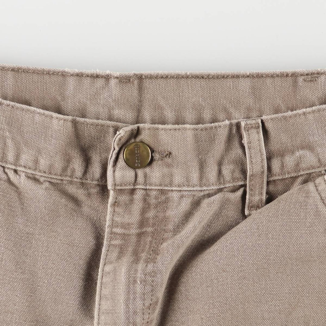 00'S Carhartt Dungaree Fit Duck Painter Pants Men's W32 equivalent cotton Beige type Vintage Second Hand