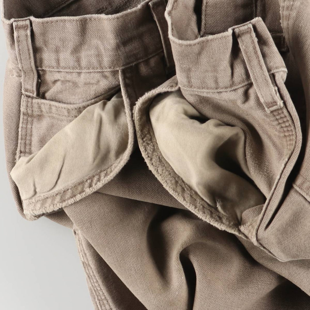 00'S Carhartt Dungaree Fit Duck Painter Pants Men's W32 equivalent cotton Beige type Vintage Second Hand